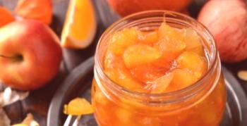 Recepti za Appetizing Pumpkin Jam z jabolki